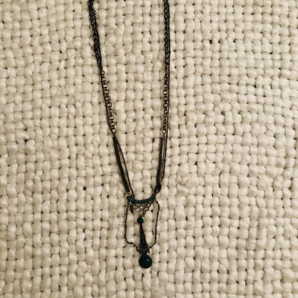Long Gemmed Necklace